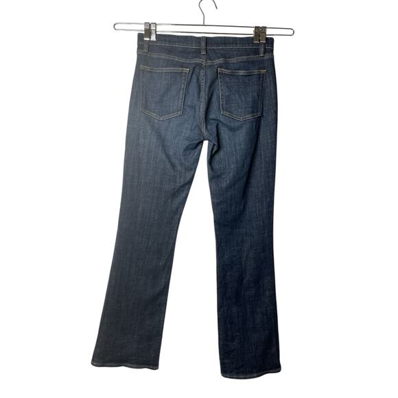J.Crew Factory  Bootcut Dark Wash Blue Denim Mid Rise Jeans‎ Women's Size 29R - Picture 2 of 6